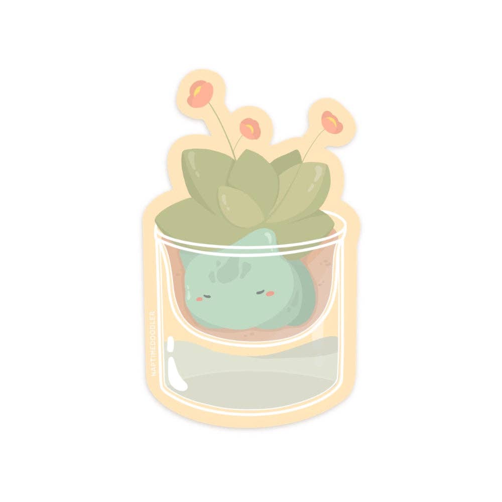 Bulbasaur Flower Pot Sticker