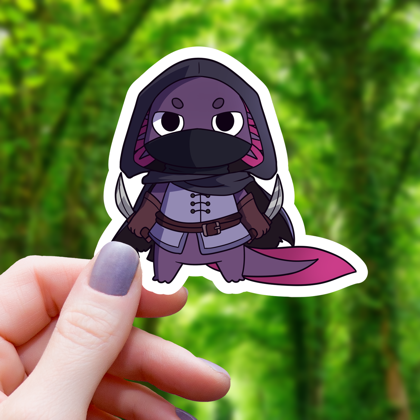 Axoltol Rogue RPG Inspired Sticker - 3"