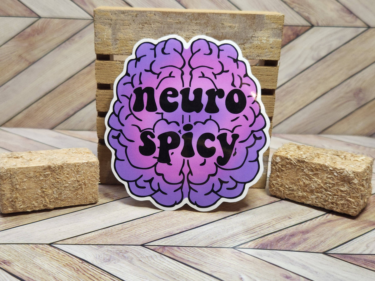Neuro Spicy sticker: White