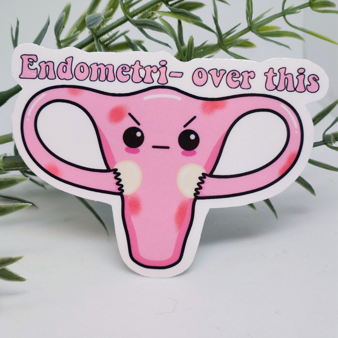 Endometriosis sticker: white