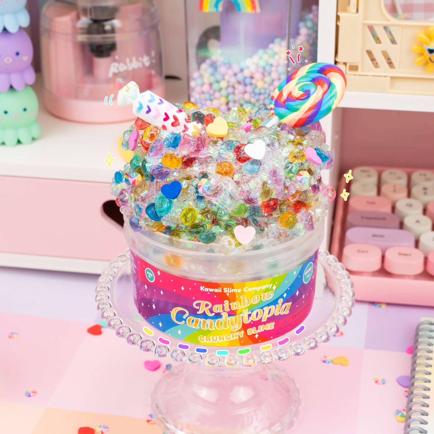 Rainbow Candytopia Crunchy Signature Dome™ Slime