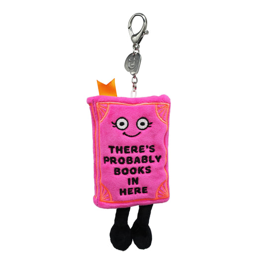 Punchkins - "There's Probably Books In Here" Book Plush Bag Charm