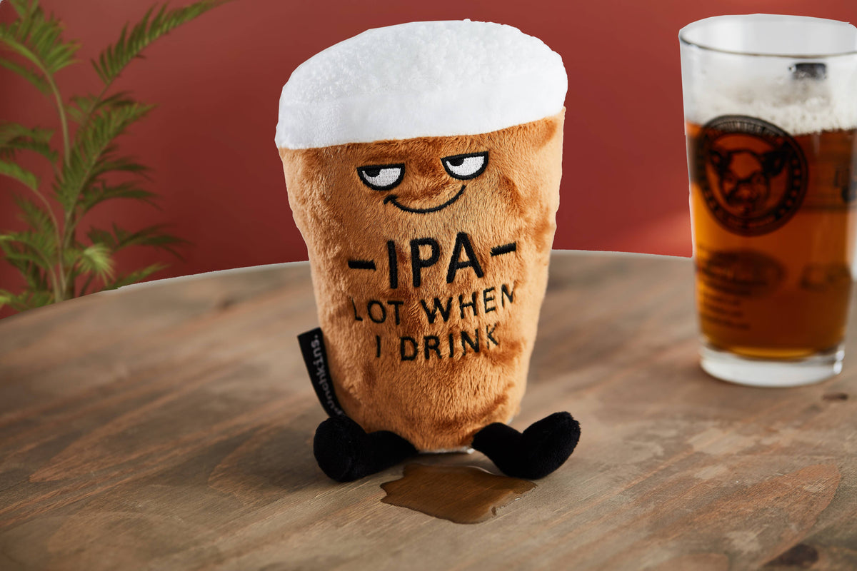 Punchkins - "IPA Lot When I Drink" Plush Beer