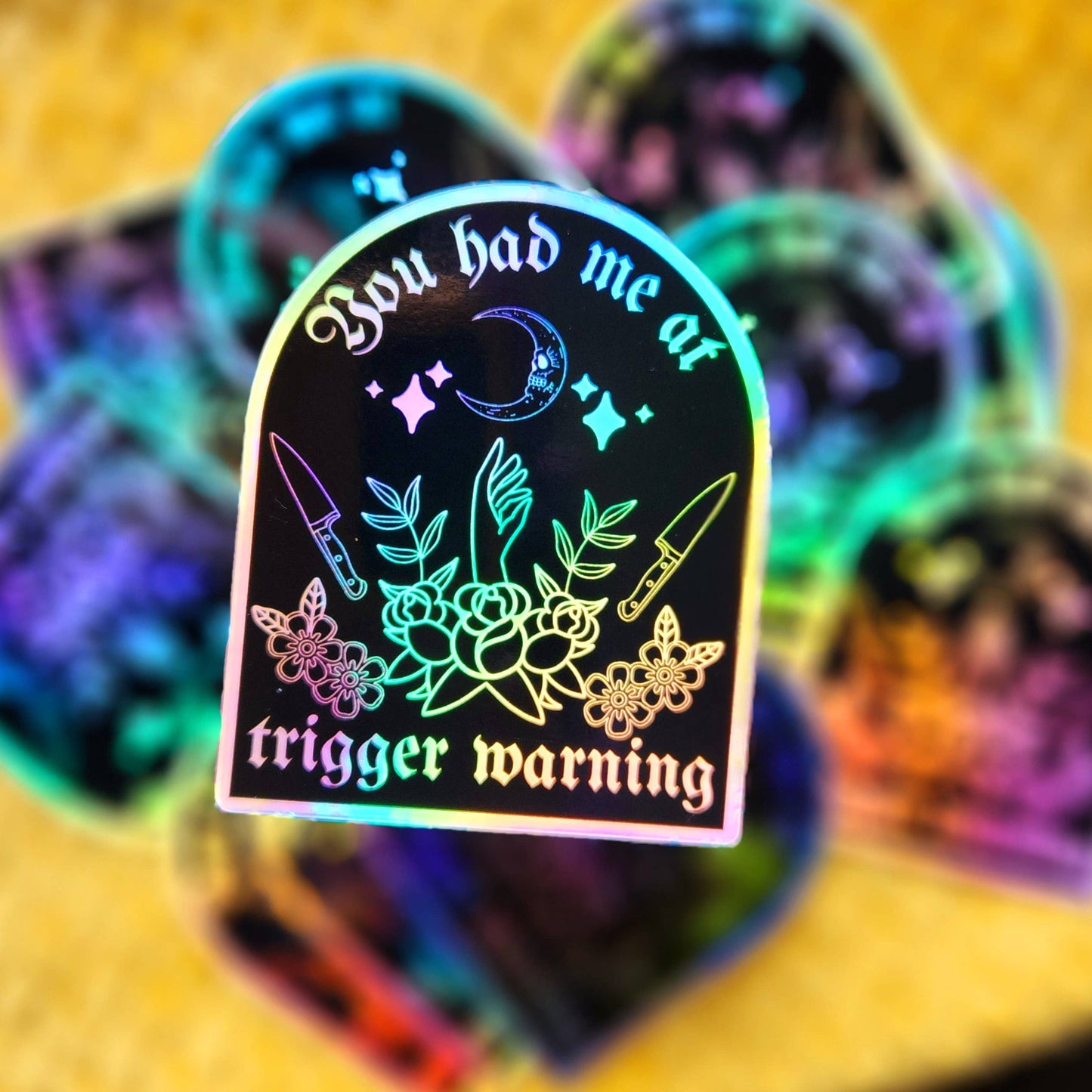 You had me at trigger warning sticker