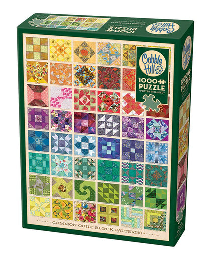 Common Quilt Blocks 1000pc Puzzle