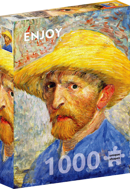 Van Gogh: Self-Portrait with a Straw Hat 1000pc Enjoy Puzzle