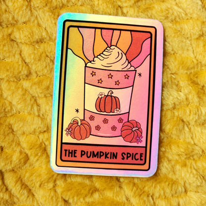 The pumpkin spice sticker: Holo dots