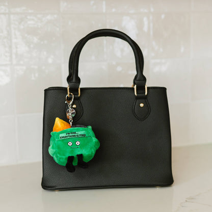 Punchkins - "I'm Fine. Everything Is Fine" Dumpster Fire Plush Bag Charm