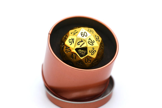 Titan's Fist Metal d60 - Gold w/ Black