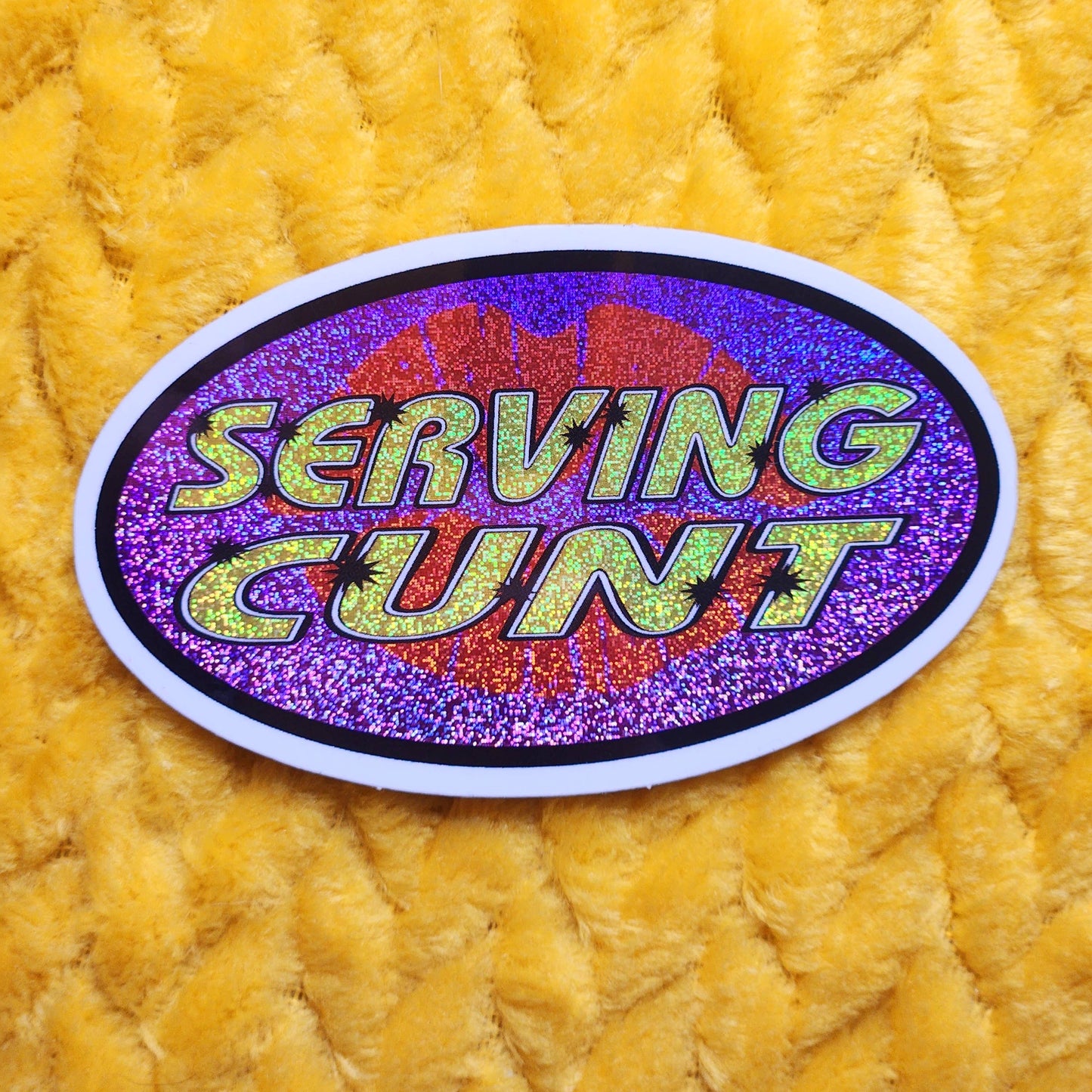 Serving cunt sticker