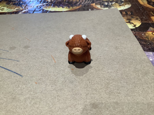 3D Mini Highland Cow