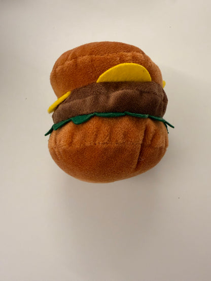 Dog Squeaky Cute Plush Toy - Hamburger