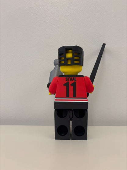 3D Print “Lego” Hurricanes Hockey Player
