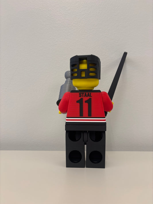 3D Print “Lego” Hurricanes Hockey Player