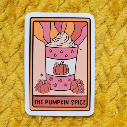 The pumpkin spice sticker: Holo dots