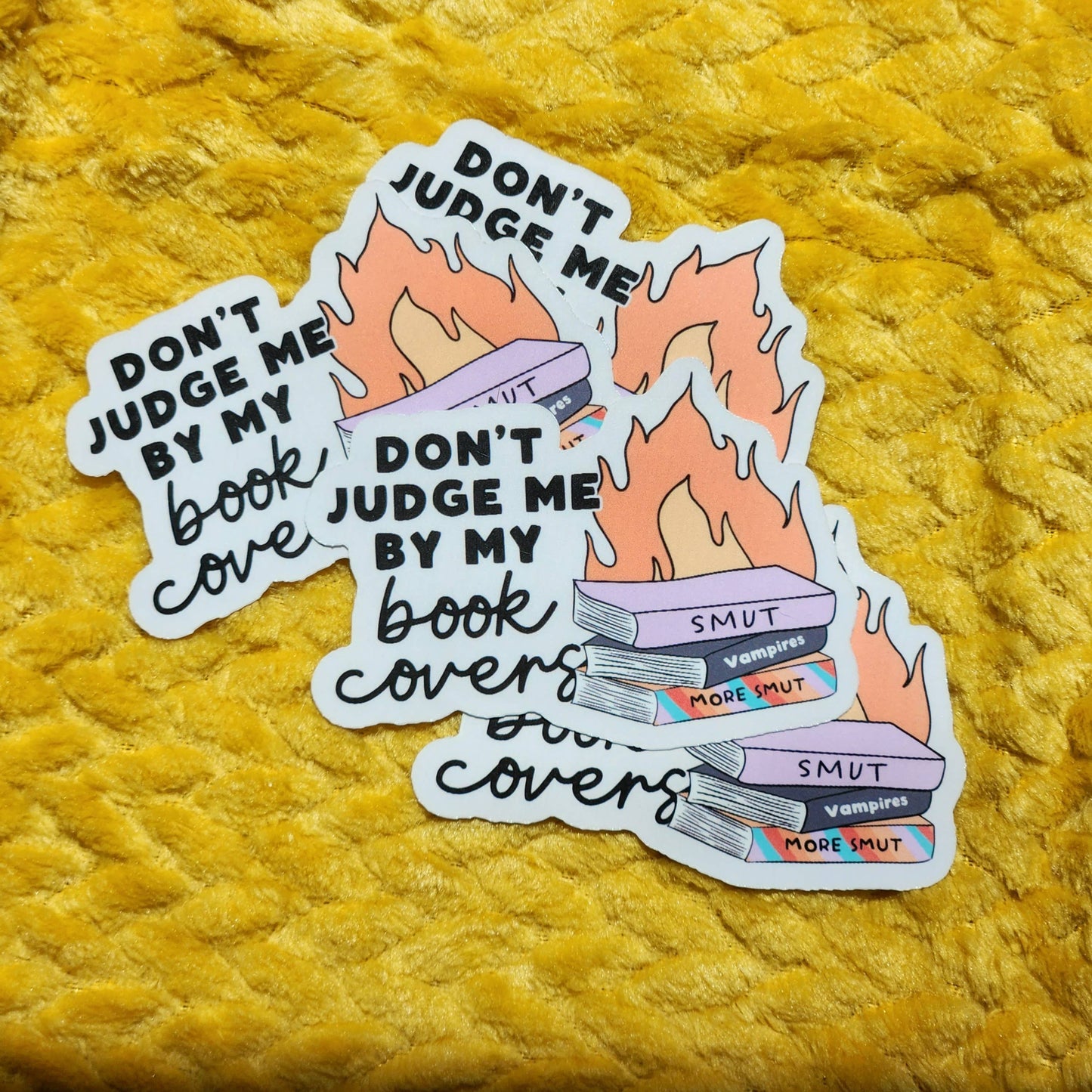 Don't Judge me by my book cover sticker: Holo