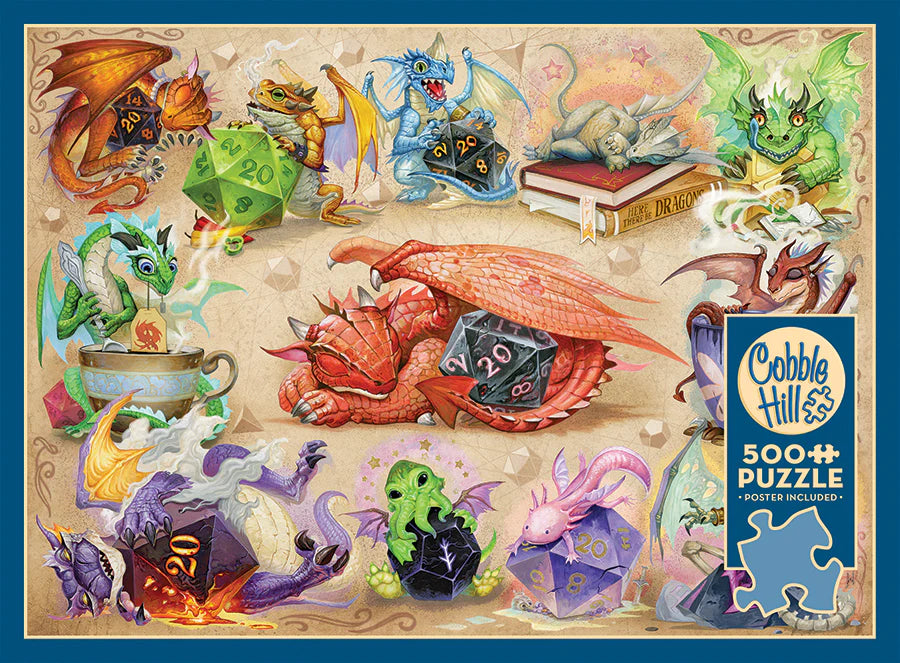 D20 Dragons 500pc puzzle
