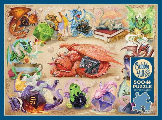 D20 Dragons 500pc puzzle