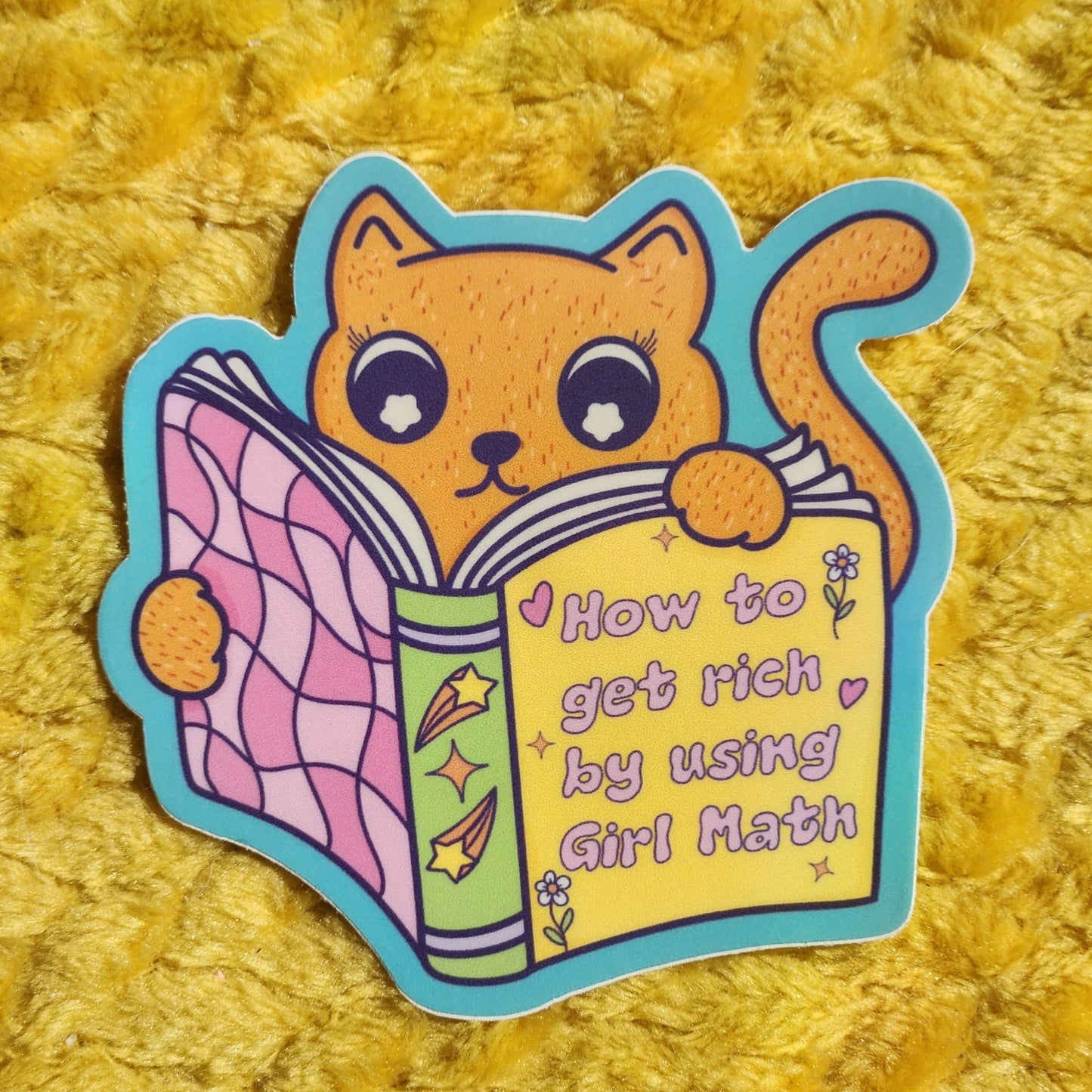 How to get rich sticker cute funny reading