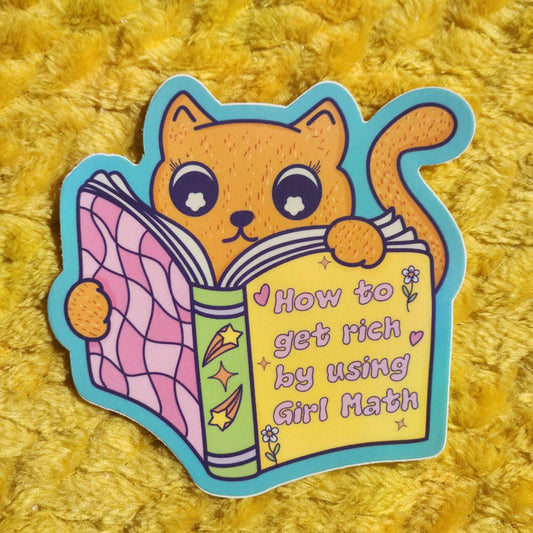 How to get rich sticker cute funny reading