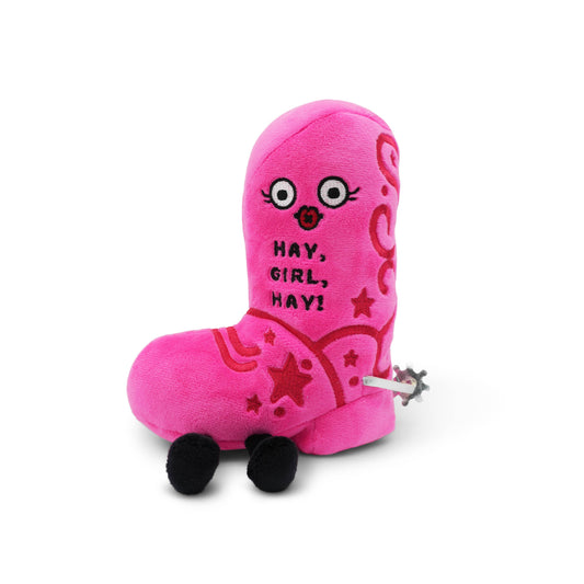 Punchkins - "Hay Girl Hay" Pink Cowboy Boot Plushie
