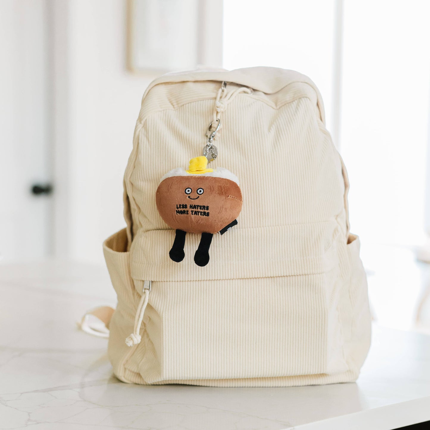 Punchkins - "Less Haters, More Taters" Plush Potato Bag Charm