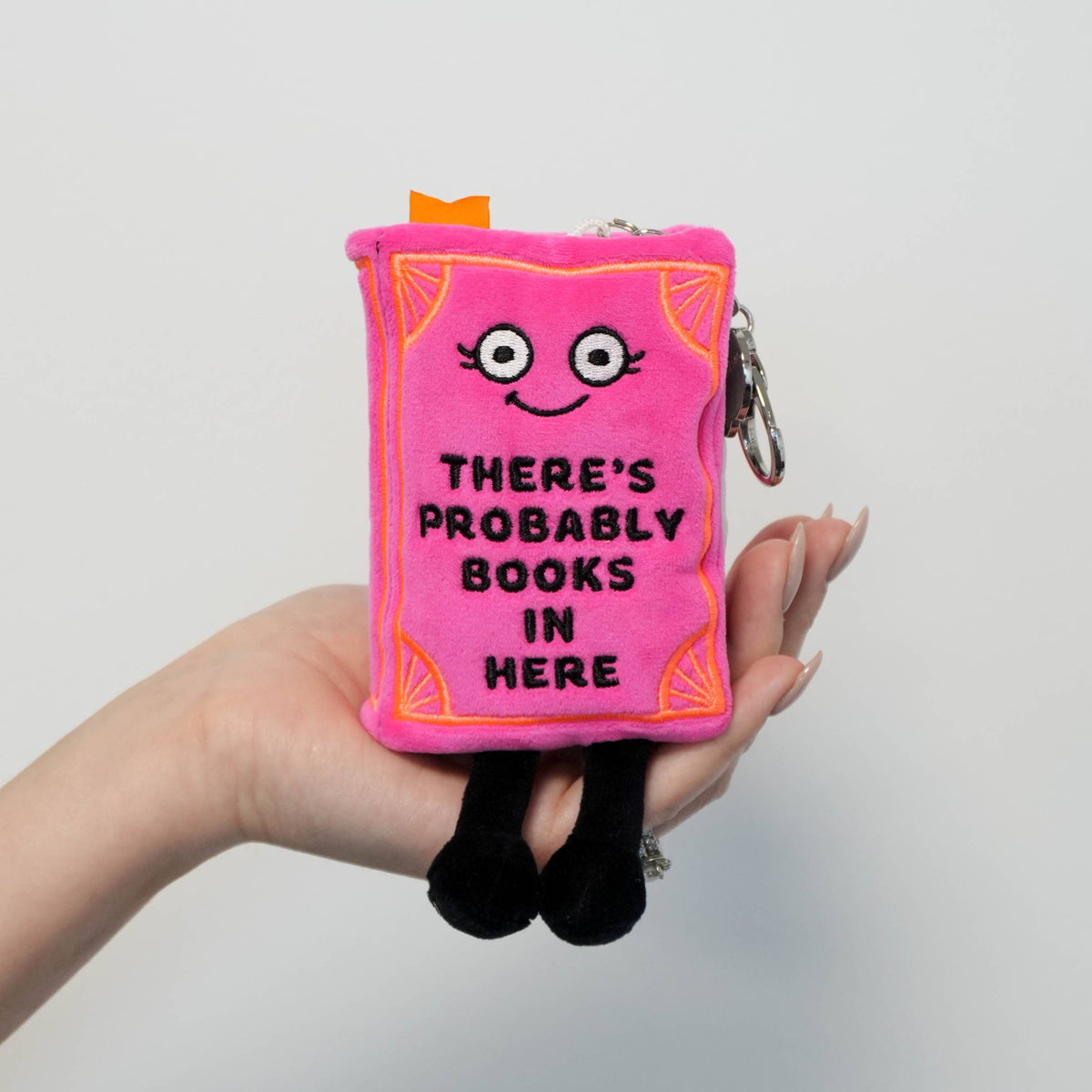 Punchkins - "There's Probably Books In Here" Book Plush Bag Charm