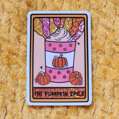 The pumpkin spice sticker: Holo dots