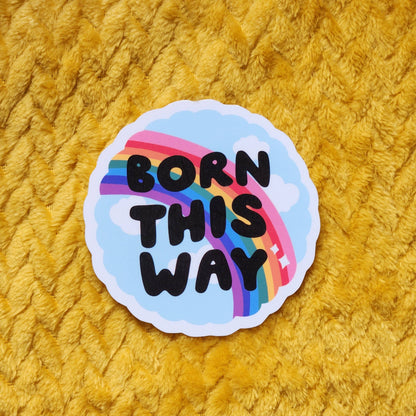 Born this way sticker: Holo dots