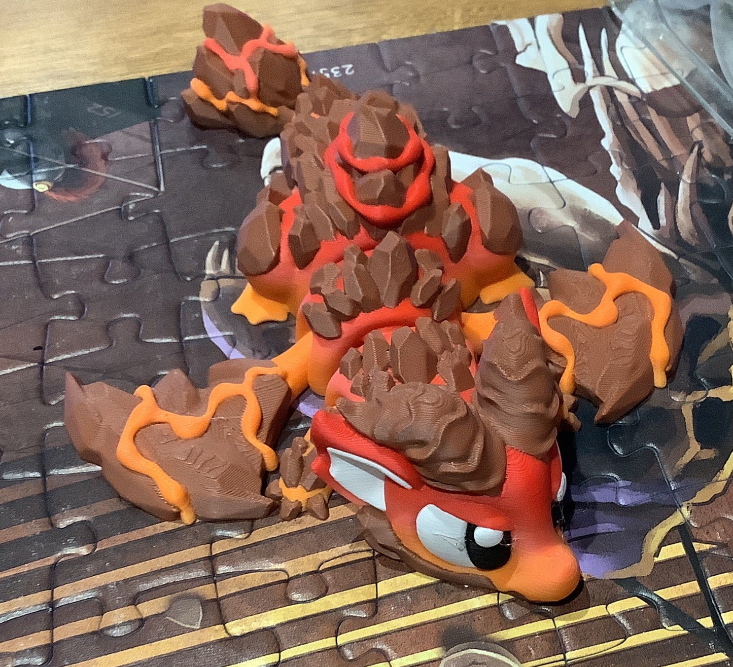 3D Short Dragon - Magma
