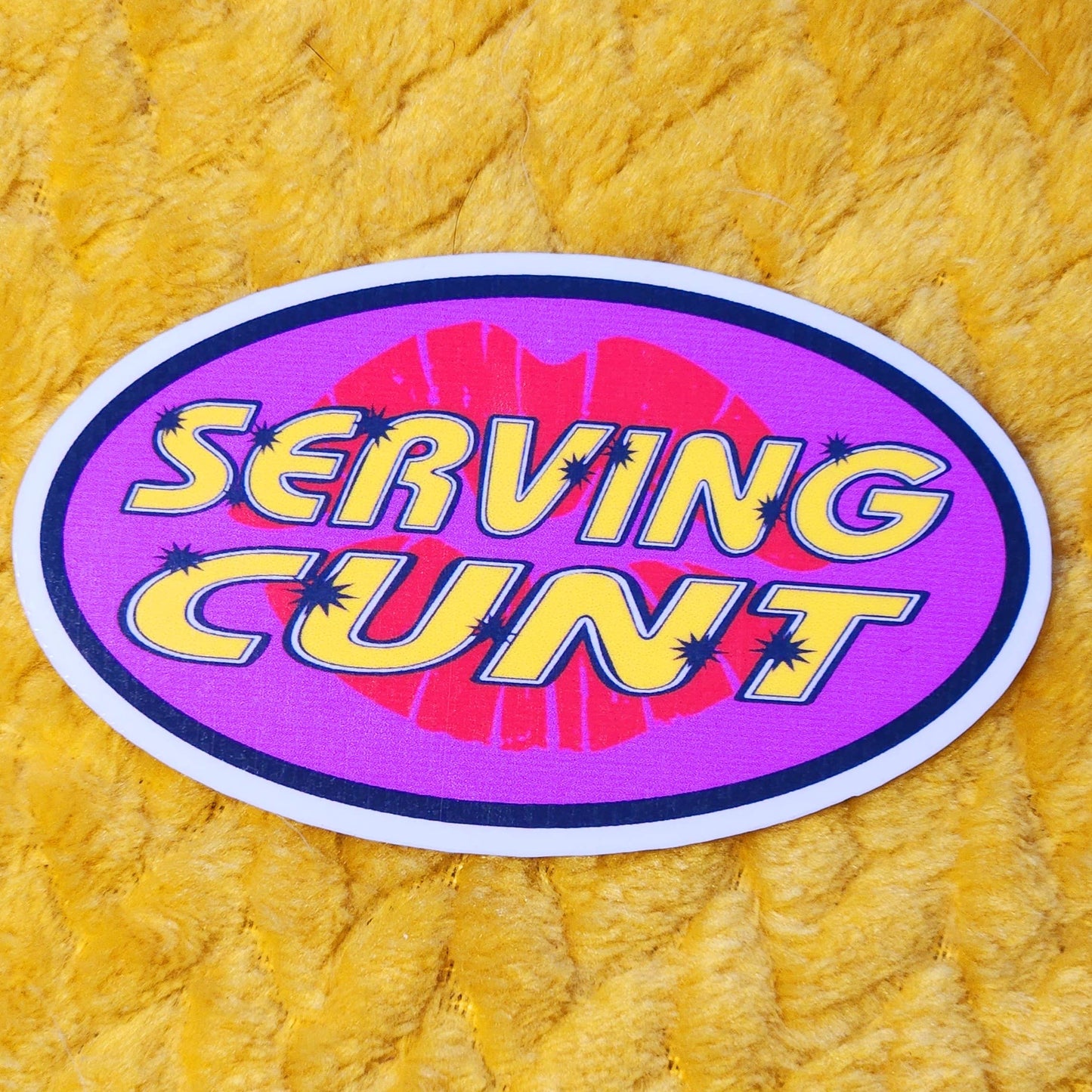 Serving cunt sticker