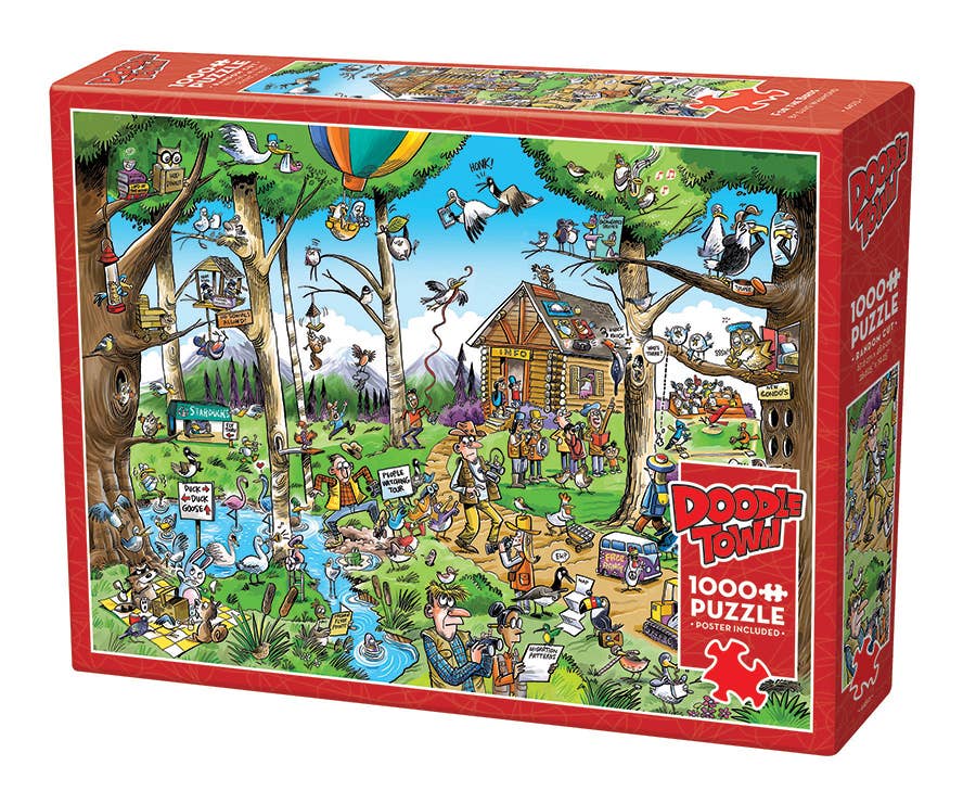 DoodleTown: Birdwatcher's Paradise 1000pc puzzle