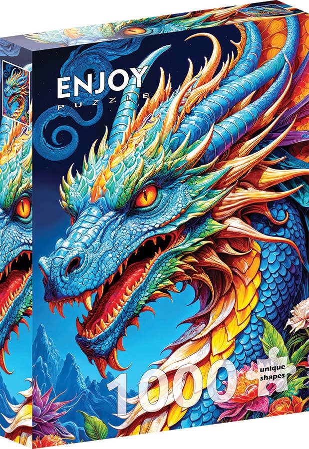 Blue Dragon House 1000pc Enjoy Puzzle