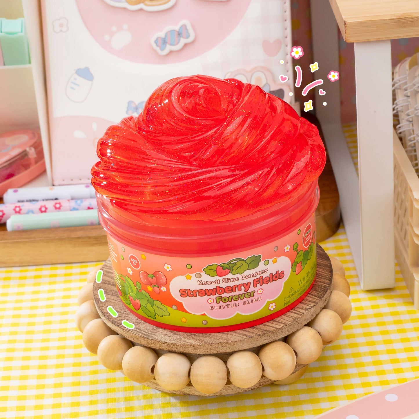 Strawberry Fields Forever Glitter Signature Dome™ Slime