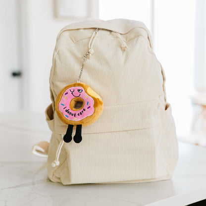 Punchkins - "I Donut Care" Plush Donut Bag Charm
