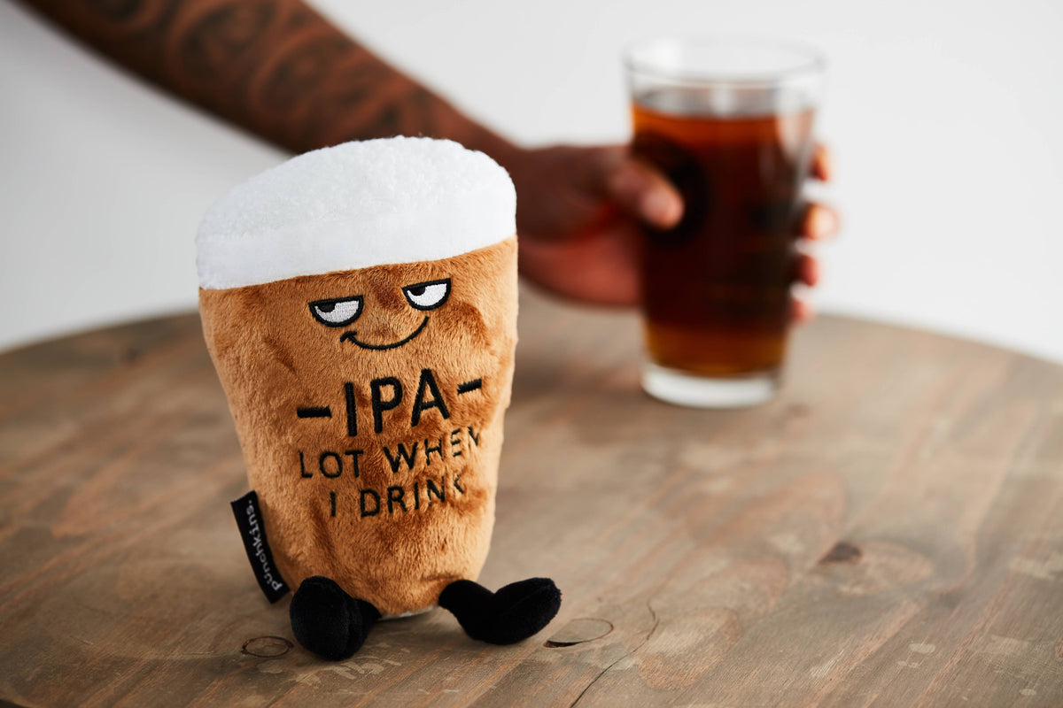 Punchkins - "IPA Lot When I Drink" Plush Beer