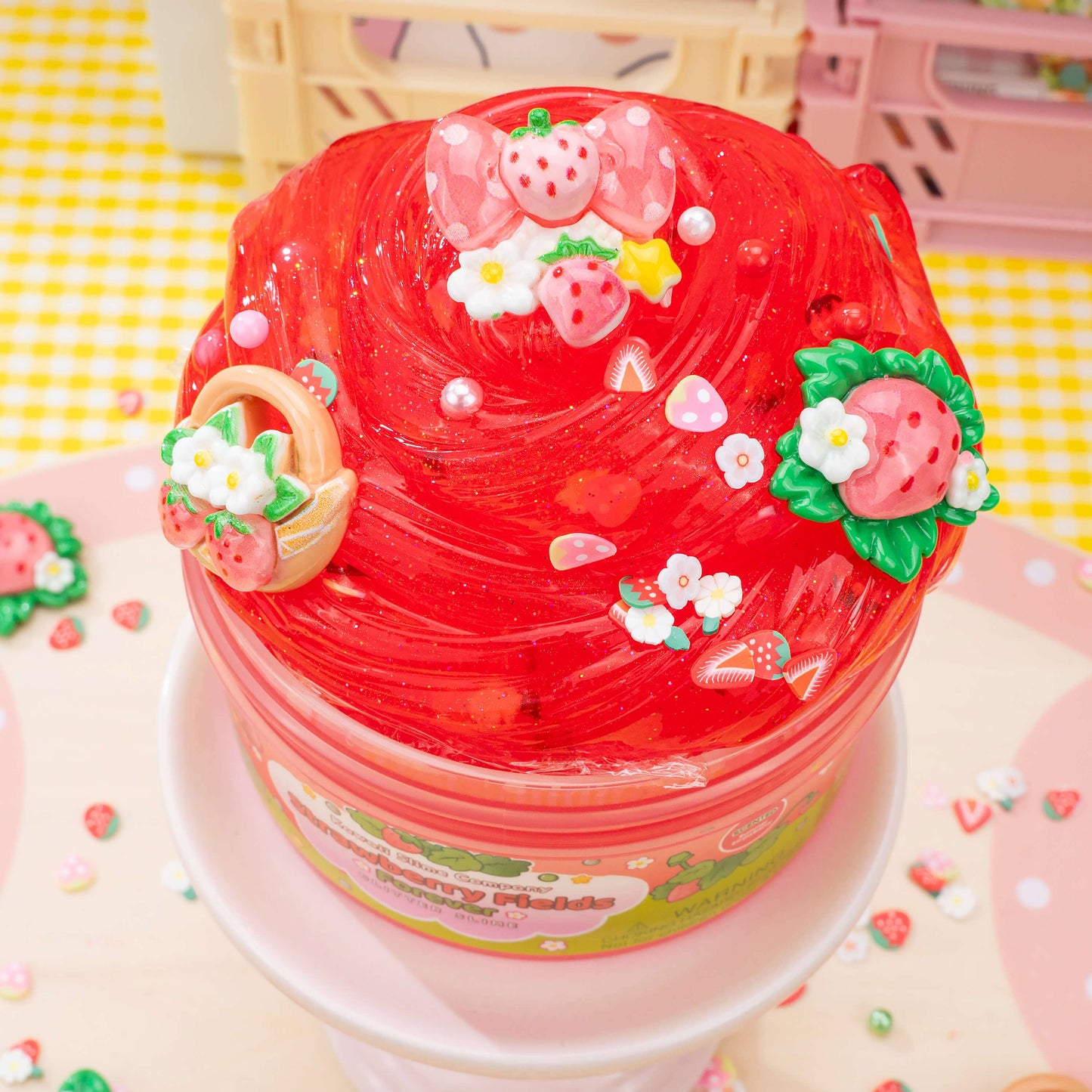 Strawberry Fields Forever Glitter Signature Dome™ Slime