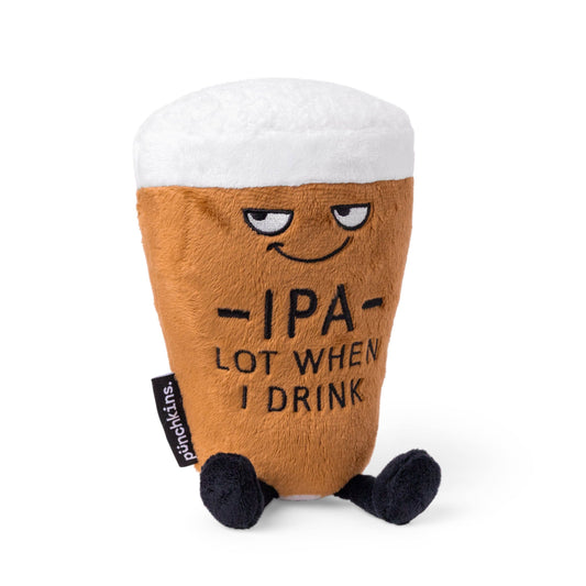 Punchkins - "IPA Lot When I Drink" Plush Beer