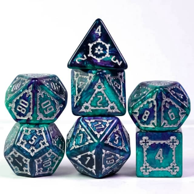 25mm Huge Castle RPG Dice Set - Arcane Resin