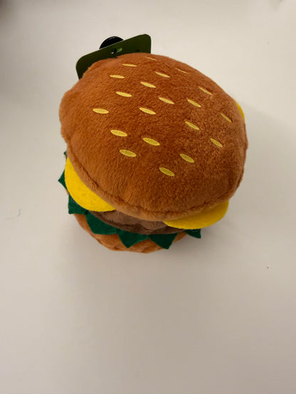 Dog Squeaky Cute Plush Toy - Hamburger