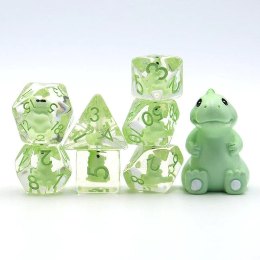 Baby T-Rex Dice Set - Resin Inclusion