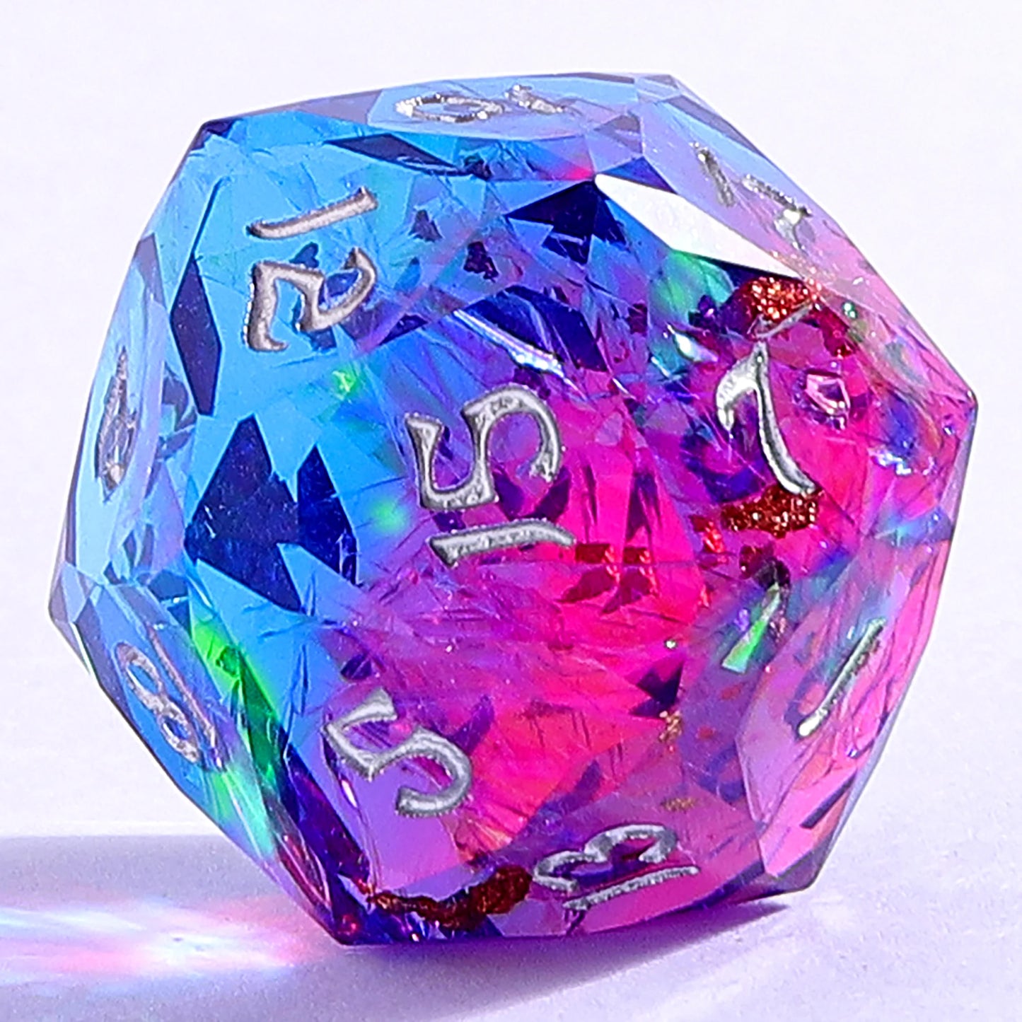 Captured Magic Gilded Storm - Luster Cut Resin Dice Set