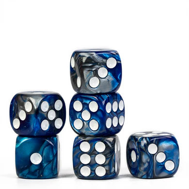 12 Piece D6s - Cold Iron