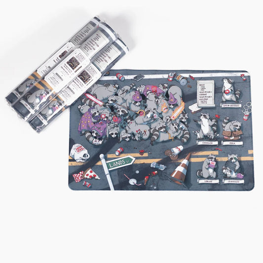 World of Trash - Raccoons - Mammal Mayhem Playmats