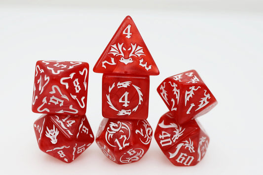 Drake's Flight RPG Dice Set - Inferno