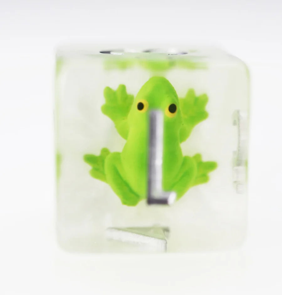 Frozen Frog Dice Set - Resin Inclusion