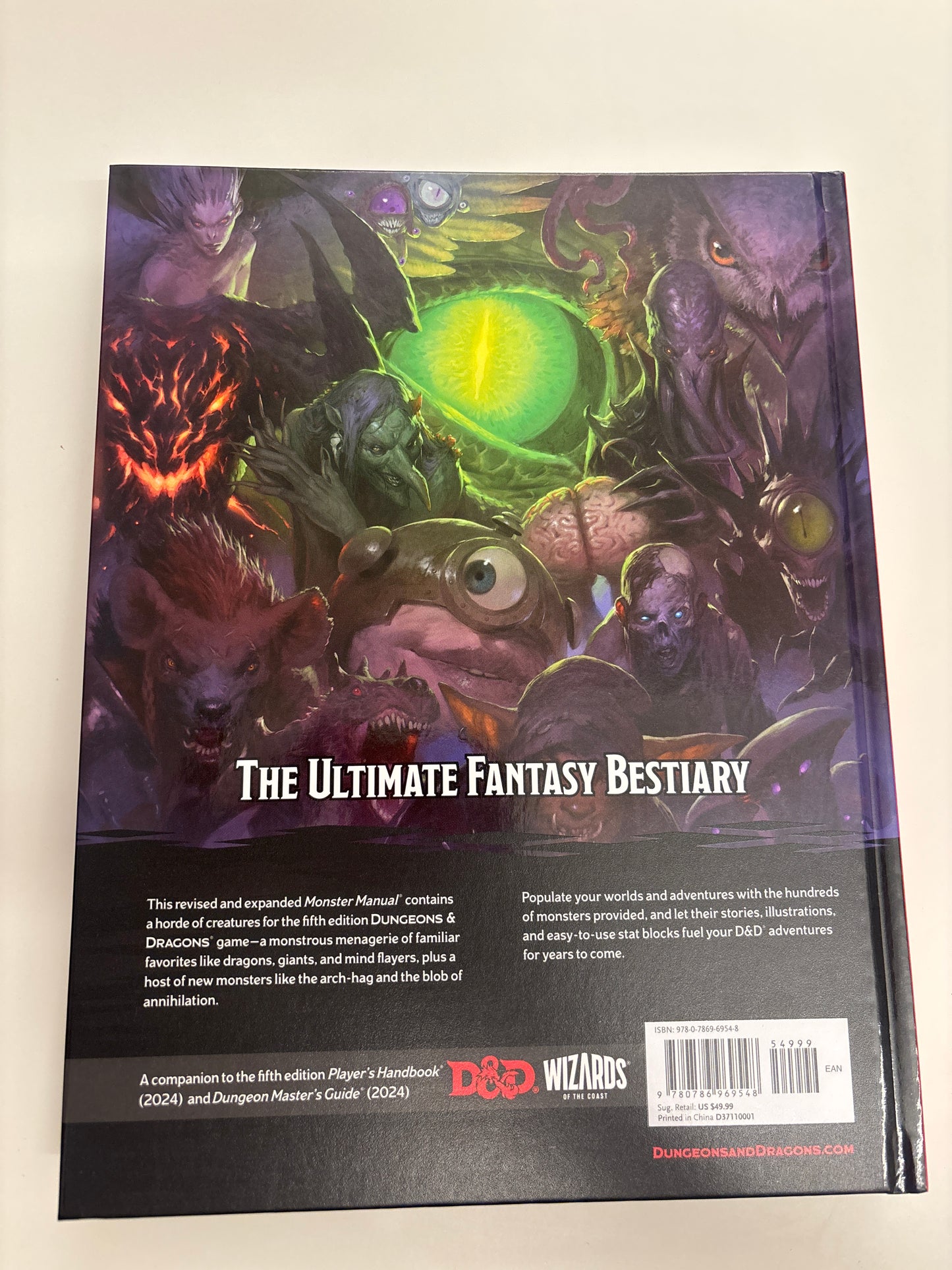 Dungeons & Dragons 2024 Monster Manual (D&D Core Rulebook)