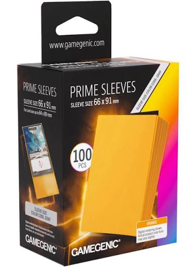 Gamegenic Boxed Prime Sleeves: Orange 100 Count