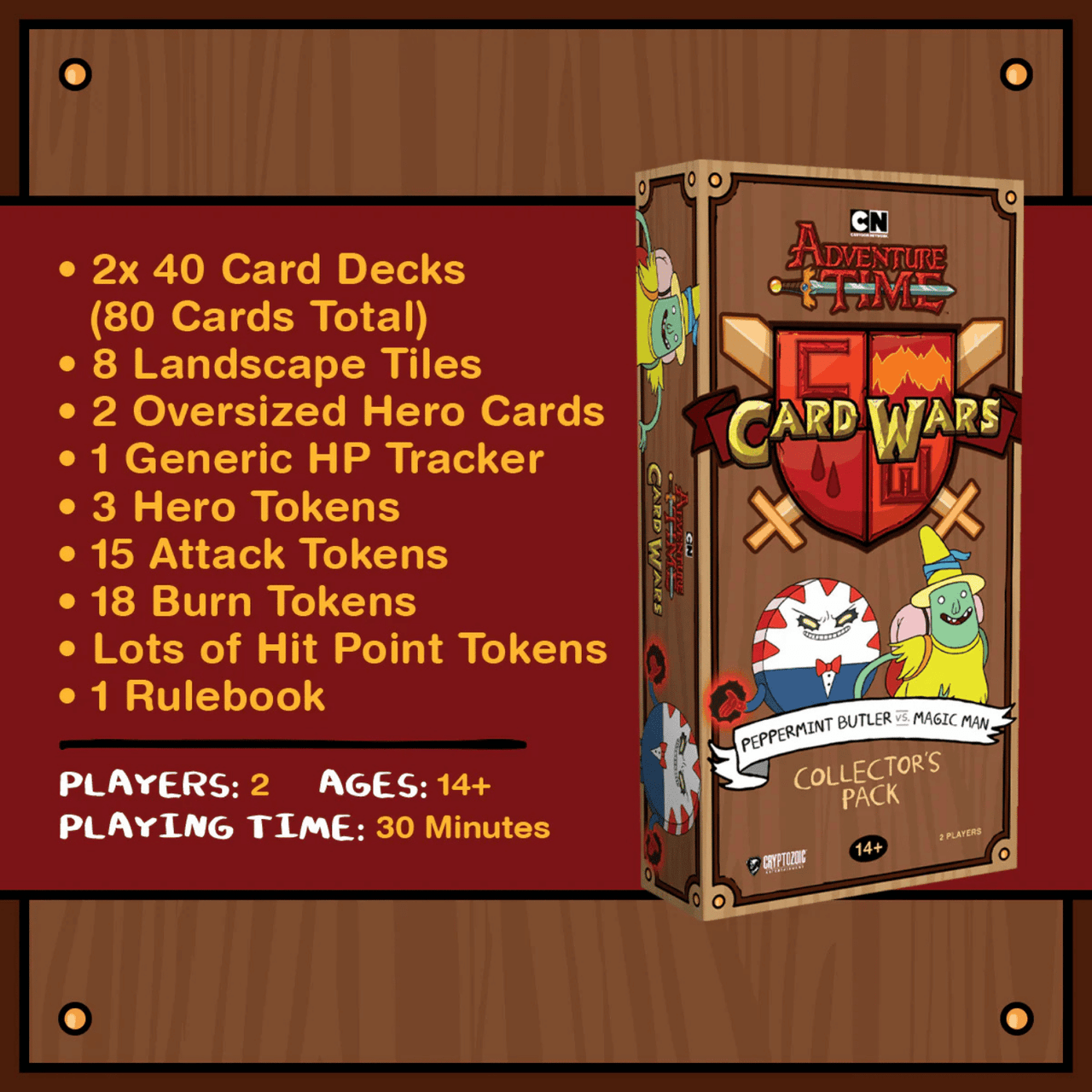 Adventure Time Card Wars: Peppermint Butler Vs Magic Man Collector's Pack