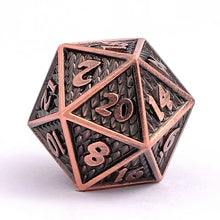 Small Behemoth Dice Set - Ancient Copper, Solid Metal